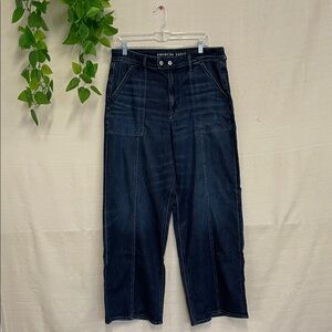 American Eagle Outfitters Dark Blue Flare Jeans
